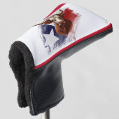 Texas-Langhornkuh Golf Headcover (3/4 Vorderseite)