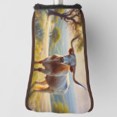 Texas-Langhornkuh Golf Headcover (Rotieren 90)