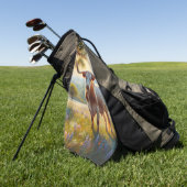 Texas-Langhornkuh Golfhandtuch (Gras)
