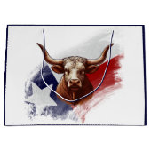 Texas-Langhornkuh Große Geschenktüte (Vorderseite)