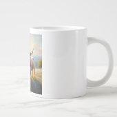 Texas-Langhornkuh Jumbo-Tasse (Rechts)
