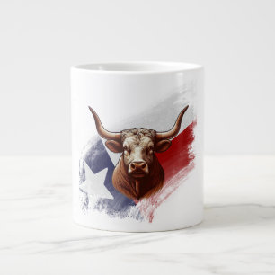 Texas-Langhornkuh Jumbo-Tasse
