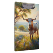 Texas-Langhornkuh Klemmbrett (Rechts)