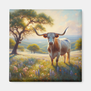 Texas-Langhornkuh Magnet