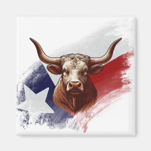 Texas-Langhornkuh Magnet