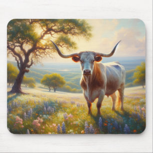 Texas-Langhornkuh Mousepad