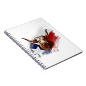 Texas-Langhornkuh Notizblock (Rechte Seite)