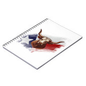 Texas-Langhornkuh Notizblock (Linke Seite)