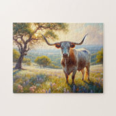 Texas-Langhornkuh Puzzle (Horizontal)
