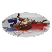 Texas-Langhornkuh Schneidebrett (Ecke)