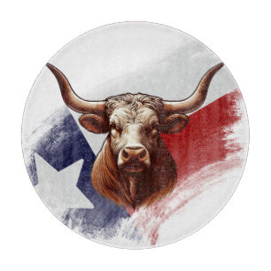 Texas-Langhornkuh Schneidebrett