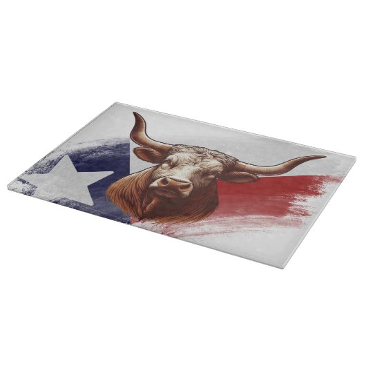 Texas-Langhornkuh Schneidebrett (Ecke)