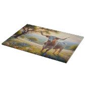 Texas-Langhornkuh Schneidebrett (Ecke)