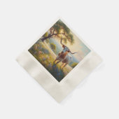 Texas-Langhornkuh Serviette (Ecke)