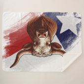 Texas-Langhornkuh Sherpadecke (Vorderseite (Horizontal))