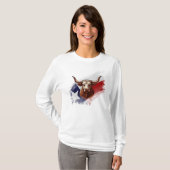 Texas-Langhornkuh T-Shirt (Vorne ganz)