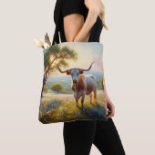 Texas-Langhornkuh Tasche (Von Nahem)