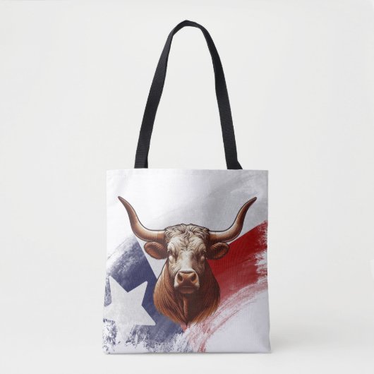 Texas-Langhornkuh Tasche (Vorderseite)