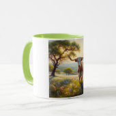 Texas-Langhornkuh Tasse (Vorderseite Links)