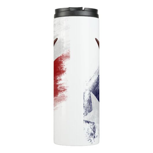 Texas-Langhornkuh Thermosbecher (Rückseite)