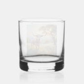 Texas-Langhornkuh Whiskyglas (Vorderseite)