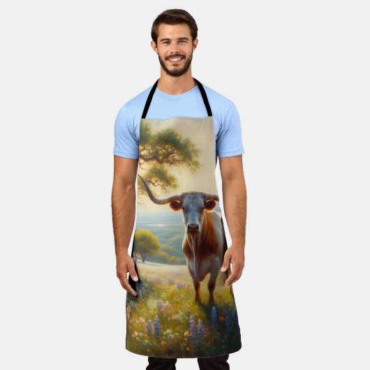 Texas-Langorn im Frühjahr Schürze (Getragen)