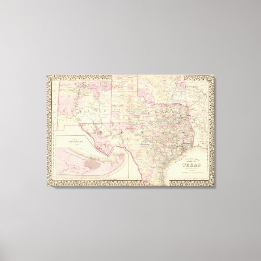 Texas Leinwanddruck (Vorderseite)