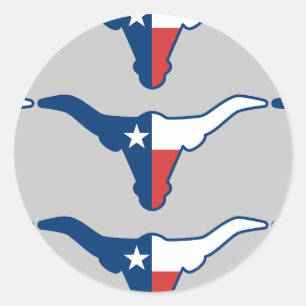 Texas-Lenker Runder Aufkleber
