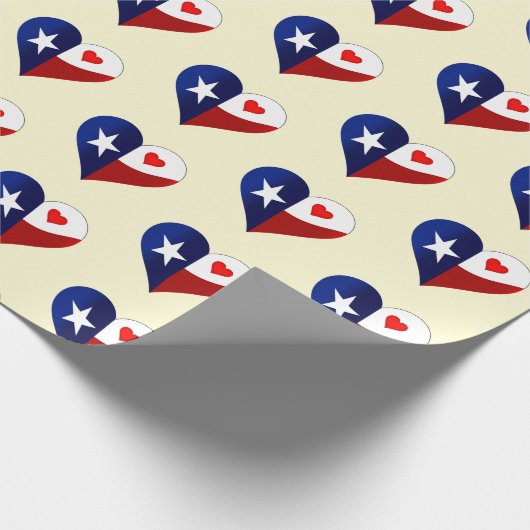 Texas-Liebe Geschenkpapier (Ecke)