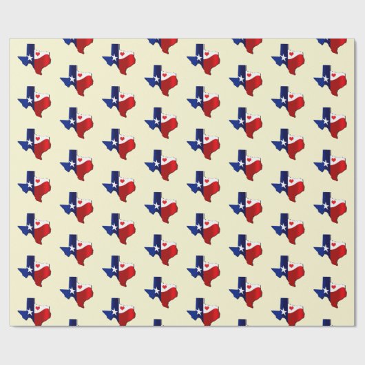 Texas-Liebe Geschenkpapier (Flach)