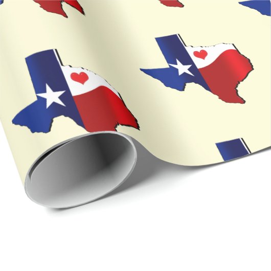 Texas-Liebe Geschenkpapier (Rolleneckpunkt)