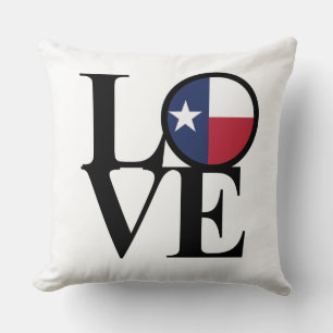 Texas LIEBE Kissen 20"x20"