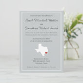 Texas-Liebe - kundengerechte Hochzeits-Einladung Einladung (Stehend Vorderseite)