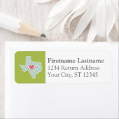 Texas-Liebe mit benutzerdefiniertem Herz- und Fami (Insitu)