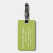 Texas-Liebe mit benutzerdefiniertem Herz- und Fami Gepäckanhänger (Rückseite vertikal)