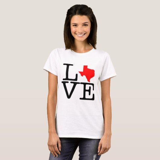 Texas-Liebe T-Shirt (Vorne ganz)