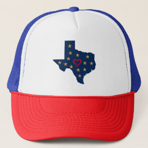 Texas Liebe und Sterne im einsamen Star Stat Truckerkappe