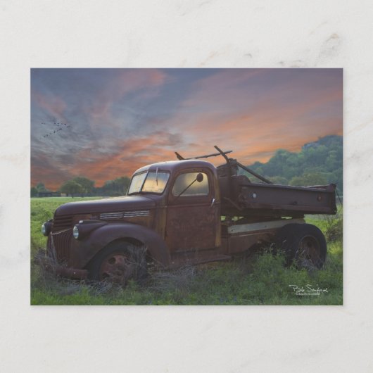 Texas-Lieferwagen Postkarte (Vorderseite)
