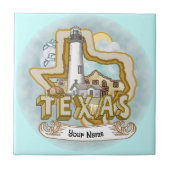 Texas Lighthouse Tile Fliese (Vorderseite)