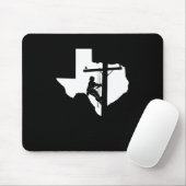 Texas Lineman Pole Climbers Lineman Ehefrau Men Wo Mousepad (Mit Mouse)