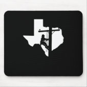 Texas Lineman Pole Climbers Lineman Ehefrau Men Wo Mousepad (Vorne)