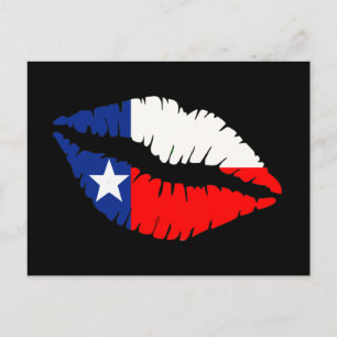Texas-Lippen Postkarte