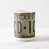 Texas-Lizenz-Platten-Tasse 1973 Kaffeetasse (Mittel)