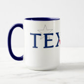 Texas-Logo mit Bluebonnets Tasse (Links)