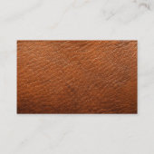 Texas Lone Star auf Brown Leather auf einem Visitenkarte (Rückseite)