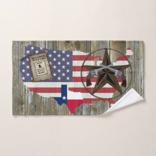 Texas Lone Star Dueling Pistolen am meisten Gewoll Badhandtuch Set