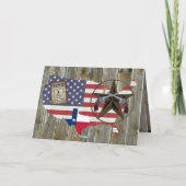 Texas Lone Star Dueling Pistolen am meisten Gewoll Dankeskarte (Rückseite)