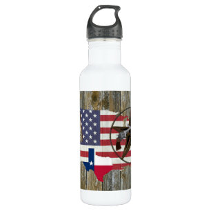 Texas Lone Star Dueling Pistolen am meisten Gewoll Edelstahlflasche