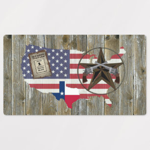 Texas Lone Star Dueling Pistolen am meisten Gewoll Etiketten