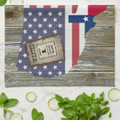 Texas Lone Star Dueling Pistolen am meisten Gewoll Geschirrtuch (Gefaltet)